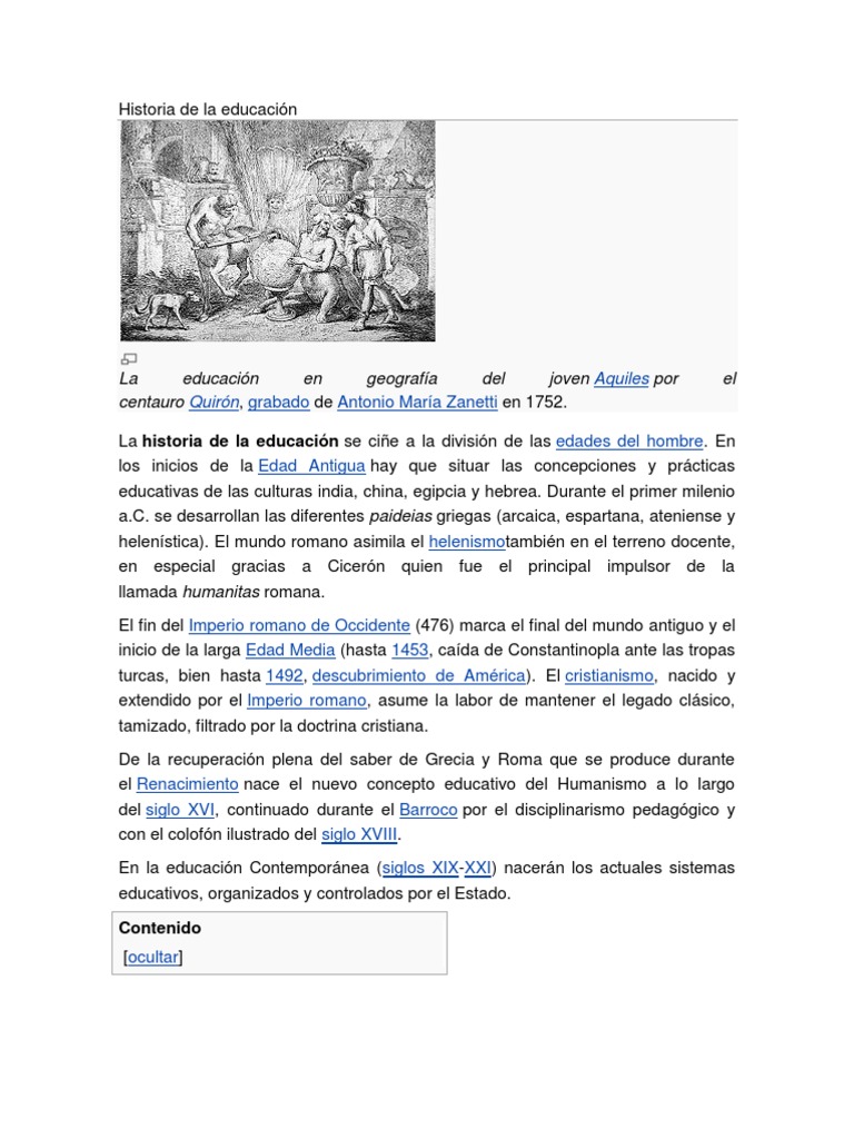 Historia de La Educación I | PDF | Esparta | Antigua Grecia