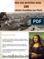 100 Anecdotes Insolites Sur Paris