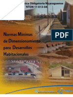 Normas Minimas de Dimensionamiento Para Desarrollo Habitacionales