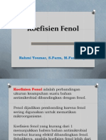 Bahan Kuliah Koefisien Fenol