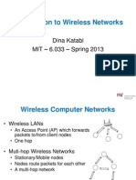 Introduction to Wireless Networks