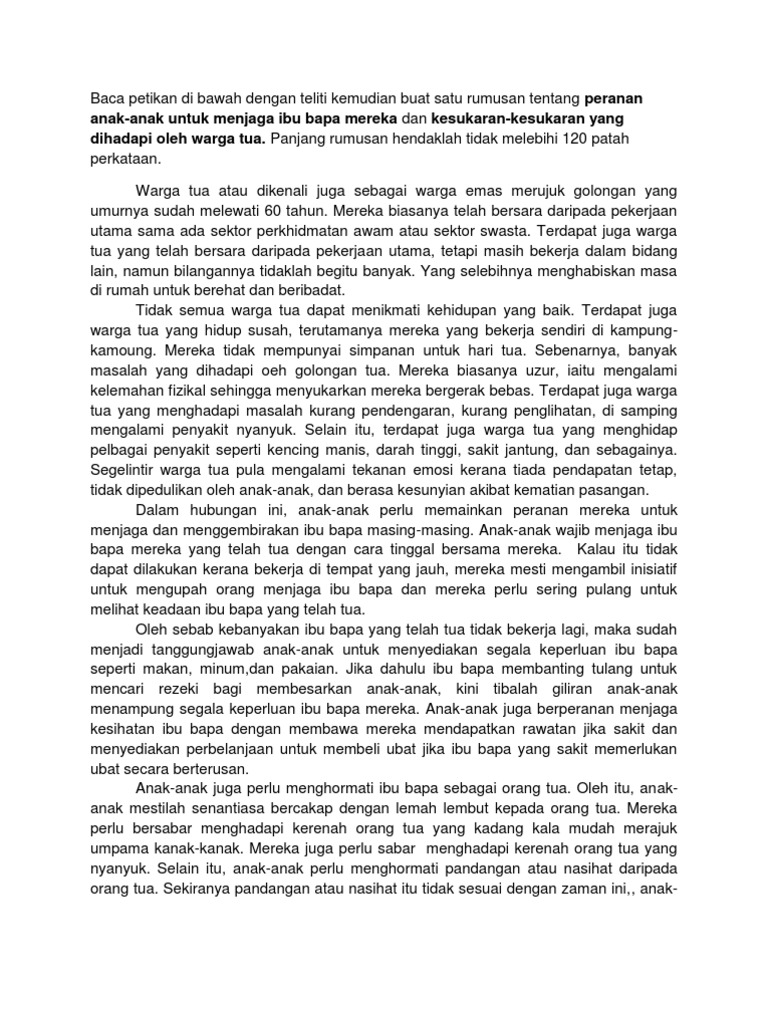 Isu Warga Emas Pdf