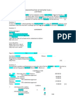 Administration of Estates Task 1 Answers