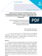 Proceso de Evaluacion Del Desempenio Docente-R Munioz y R Lozano