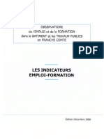 Observatoire de l'emploi et la formation dans le bâtiment et les travaux publics en Franche-Comté - decembre 2008