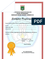 sertifikat penghargaan