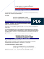 7 Pasos Para Preparar y Ensayar Un Discurso