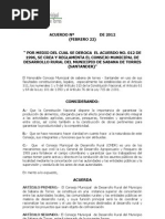 CMDR Acuerdo No. 004 de 2012