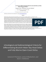 Ichnological and Sedimentological Criteria for Differentiating Brackish-Water Bay-Head Deltas and Fully Marine Open-Coast Deltas