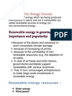 Renewable Energy Is Growing in Importance and Popularity