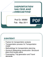 Uthm 5 - Note Lecture Mka 2133 - Transportation Analysis and Forecasting