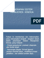 Penerapan Sistem Manajemen Kinerja