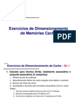 Exercicio_Dimensionamento de Memorias Cache