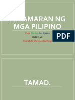 Katamaran NG Mga Pilipino Ayon Kay Jose Rizal