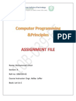 Computer Programming & Principles (C Language)