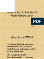 Introduction To The World Trade Organization: Mansi Arora 3CG10 Aibs