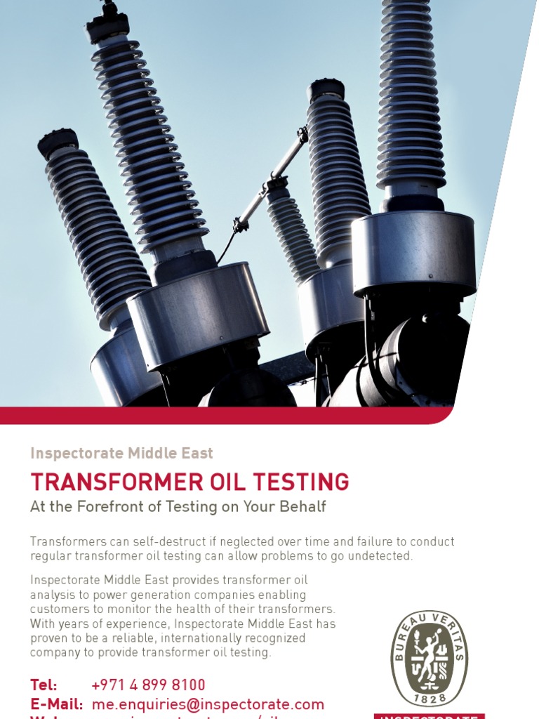 Power Companies: Transformer Oil Testing | PDF | Technology & Engineering