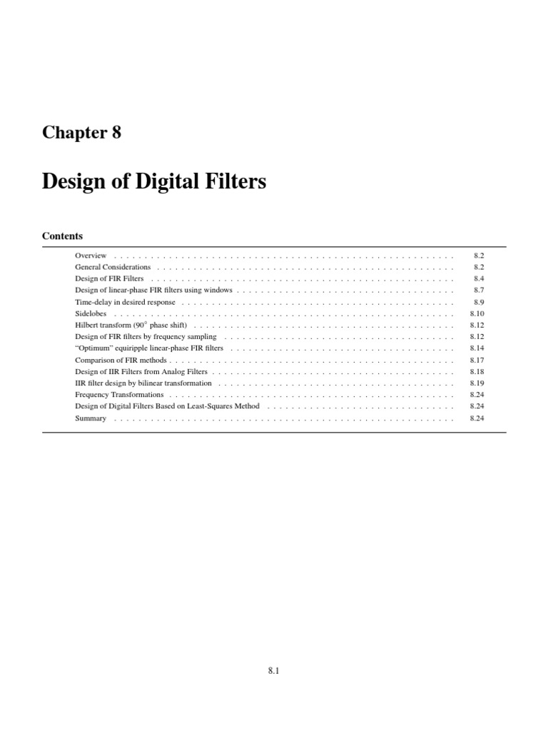 Design of Digital Filters | PDF | Computers