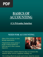 Basics of Accounting - : CA Priyanka Satarkar