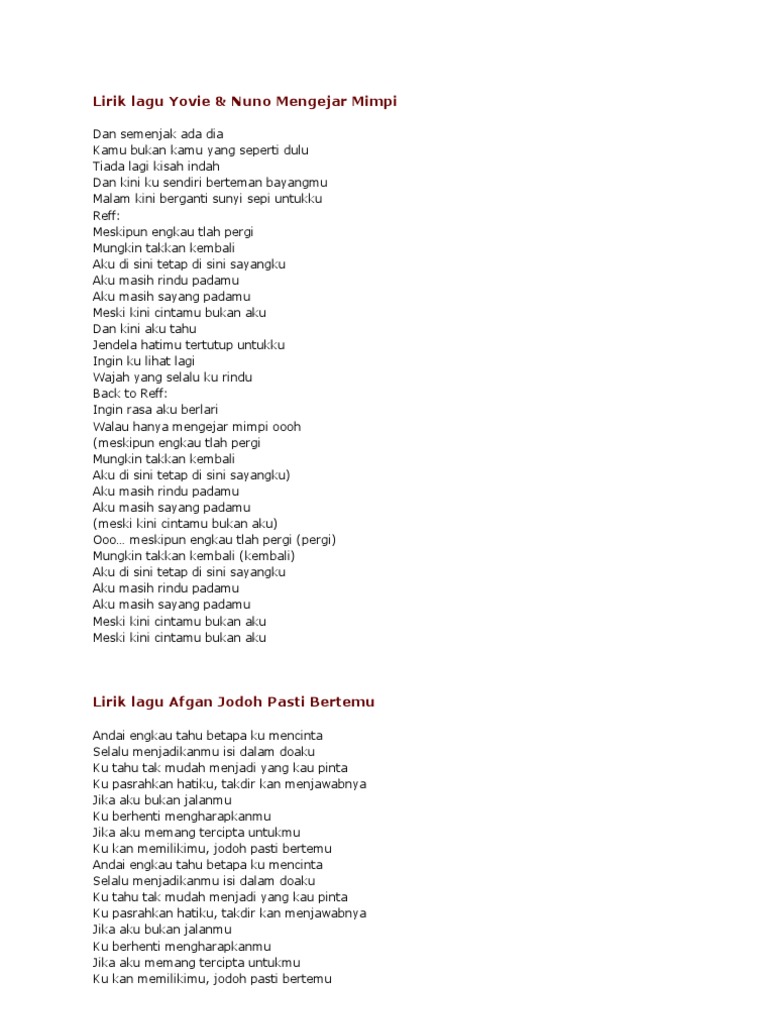 Lirik Lagu Cepat Datang Sayangku Aku Sudah Menunggu