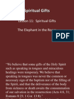 Spiritual Gifts: Lesson 11: Spiritual Gifts The Elephant in The Room