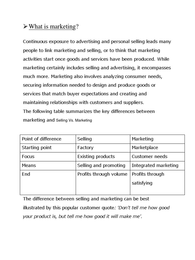 What Is Marketing PDF Sales Marketing