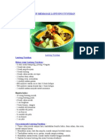 Resep Memasak Lontong Tuyuhan