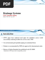 Drainage Systems: CPVC Sprinkler Piping