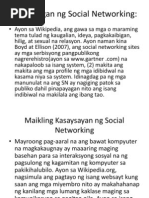 Kahulugan NG Social Networking