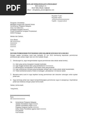 Contoh Surat Rayuan Pdf