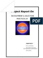 Recruitment Selection Practices at Indian Oil Iocl