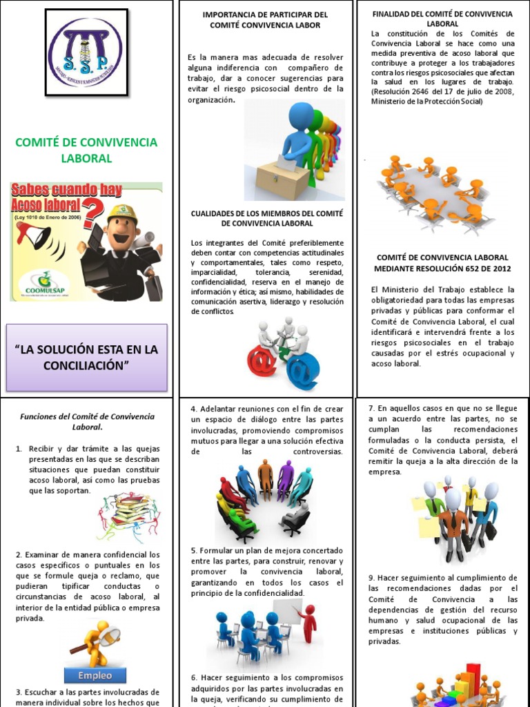Folleto Comite de Convivencia Laboral