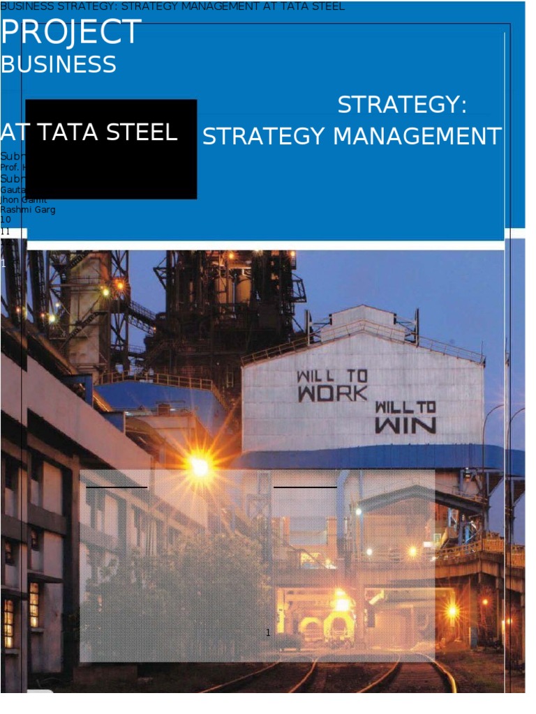Tata Steel Business Strategy Overview | PDF | Strategic Management ...