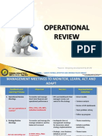 Operational Review: Source: Designing Development by DR JPE