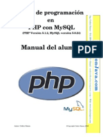 Manual de Programacion Con PHP y MySQL