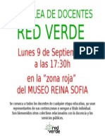 Cartel Asamblea Redverde