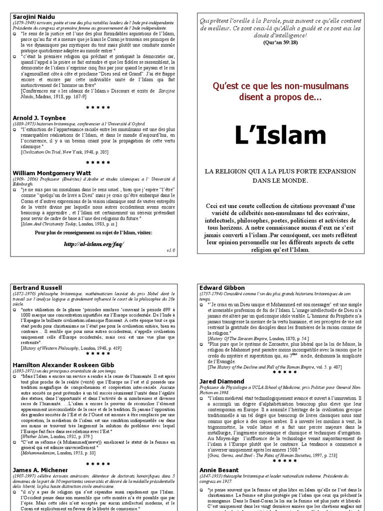 Islamviews Fr Pdf Monde Occidental Dieu