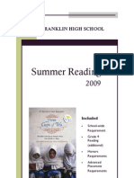 FHS Summer Reading 2009