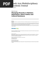 Samaj 3551 Managing Diversity in Pakistan Nationalism Ethnic Politics and Cultural Resistance