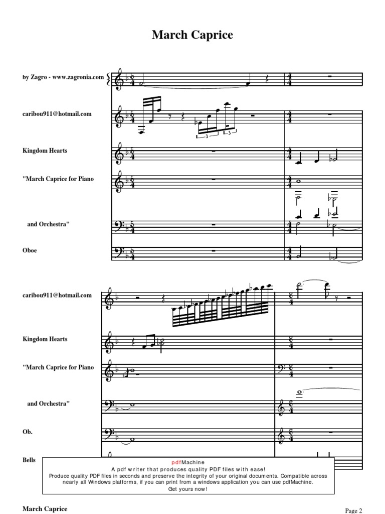 March Caprice For Piano | PDF