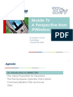 Mobile TV A Perspective From Ipwireless