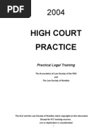 High Court notes 2004