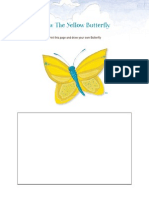 Draw The Yellow Butterfly: Print This Page and Draw Your Own Butterfly