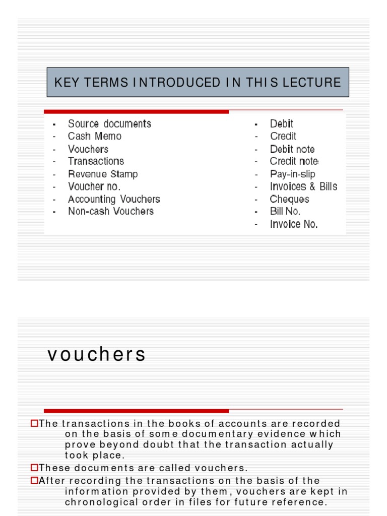 Understanding Accounting Vouchers | PDF | Debits And Credits ...