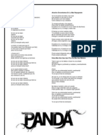 Letras Canciones Panda