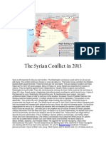 The Syrian Conflict in 2013 and Beyond