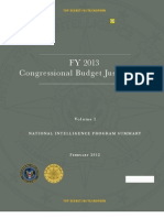 US Spy Budget FY2013