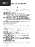 Vocabolario Italiano Napoletano