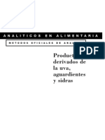 Metodos Analisis Derivados Uva Aguardientes y Sidras