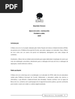 2009 Relatório Técnico Banco Livro Curvelo (FEV-MAR-09)